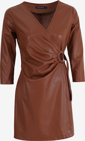 Robe 'Zelina' FRESHLIONS en marron : devant
