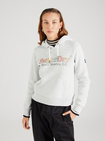 Sweat-shirt Superdry en gris : devant