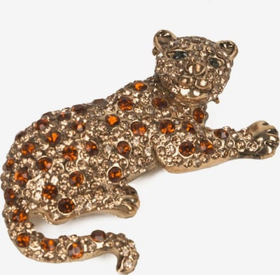One Size dydžio Segė 'Mabel leopardo spilla con cristalli rossi' iš Addicted2, spalva – Auksas / ryškiai raudona, Prekių apžvalga