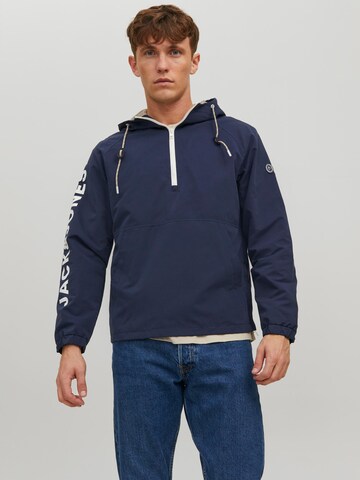 Veste mi-saison 'Luke' JACK & JONES en bleu : devant