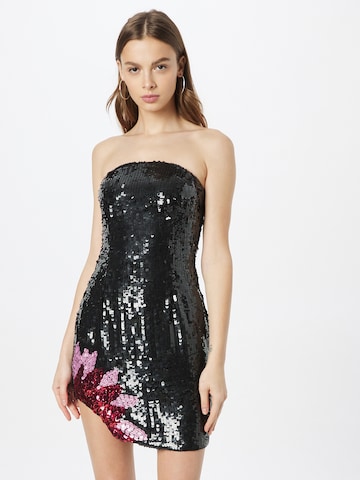 Robe de cocktail Nasty Gal en noir : devant