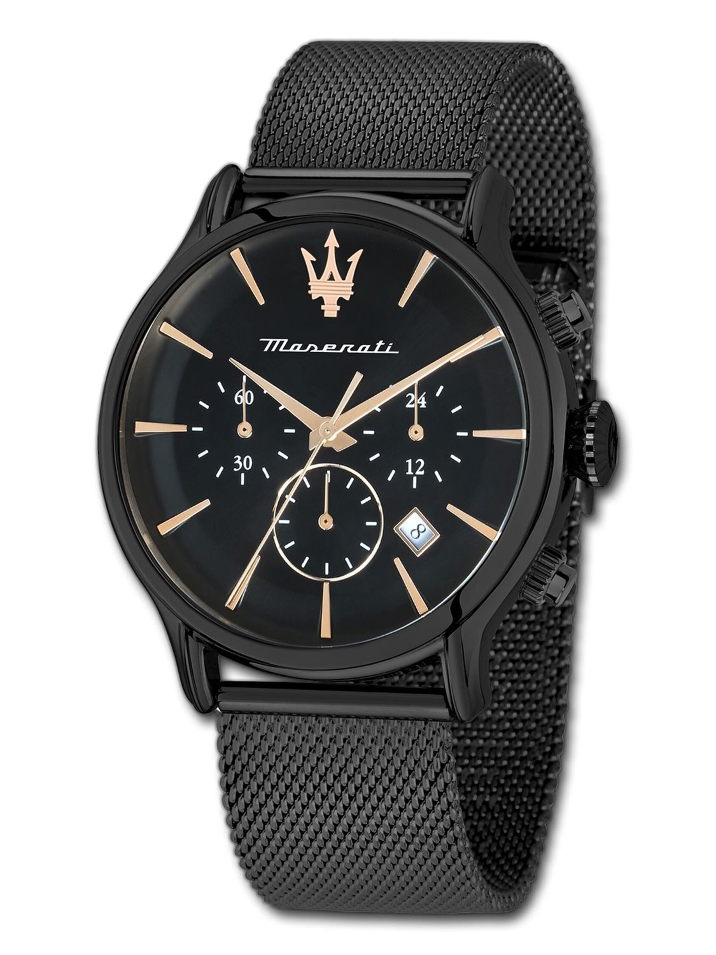 Maserati - Reloj analógico en negro: frente