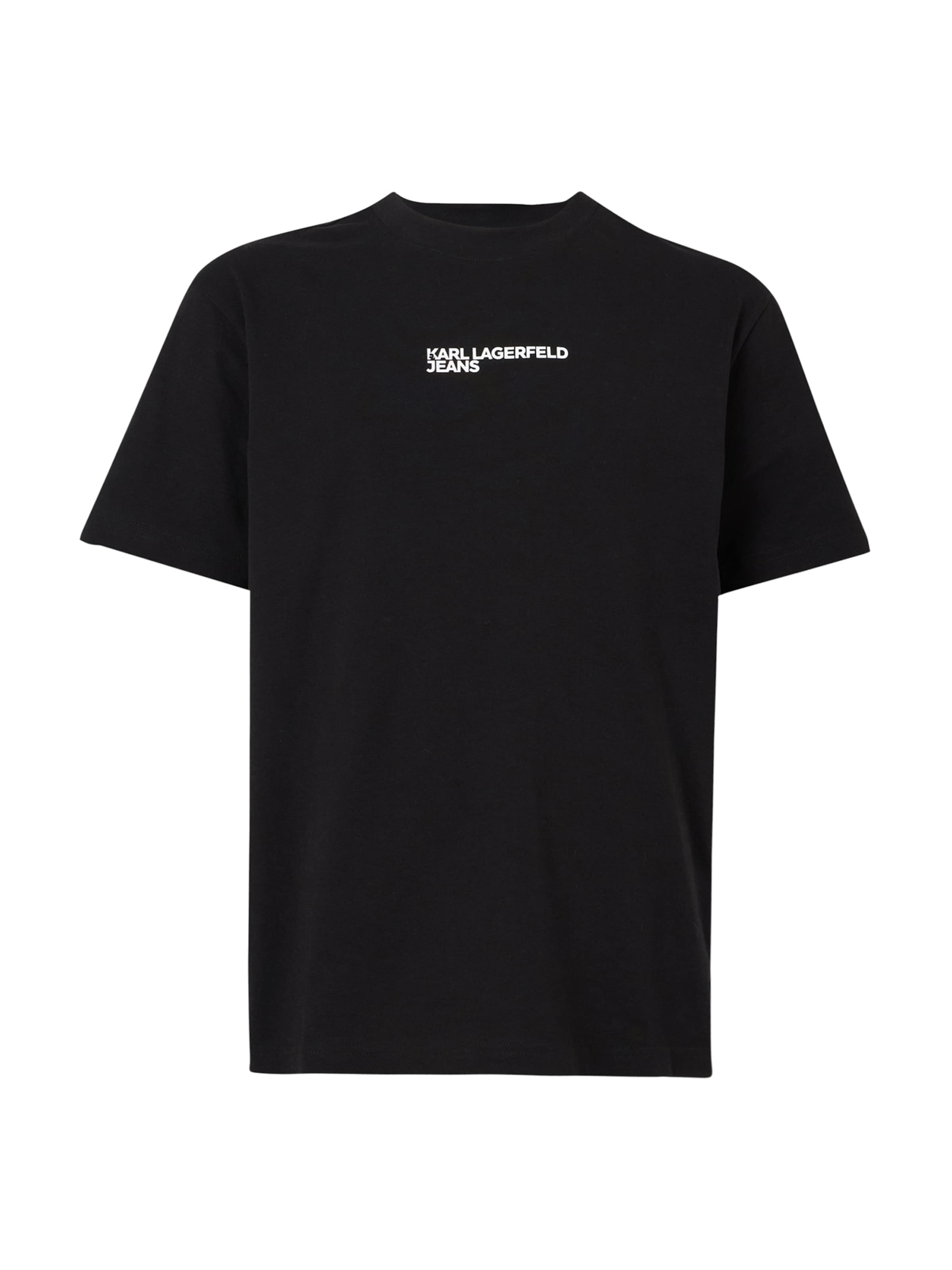 KARL LAGERFELD JEANS - Camiseta en negro: frente