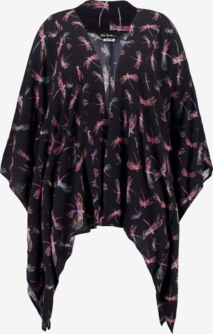 Kimono Ulla Popken en noir : devant