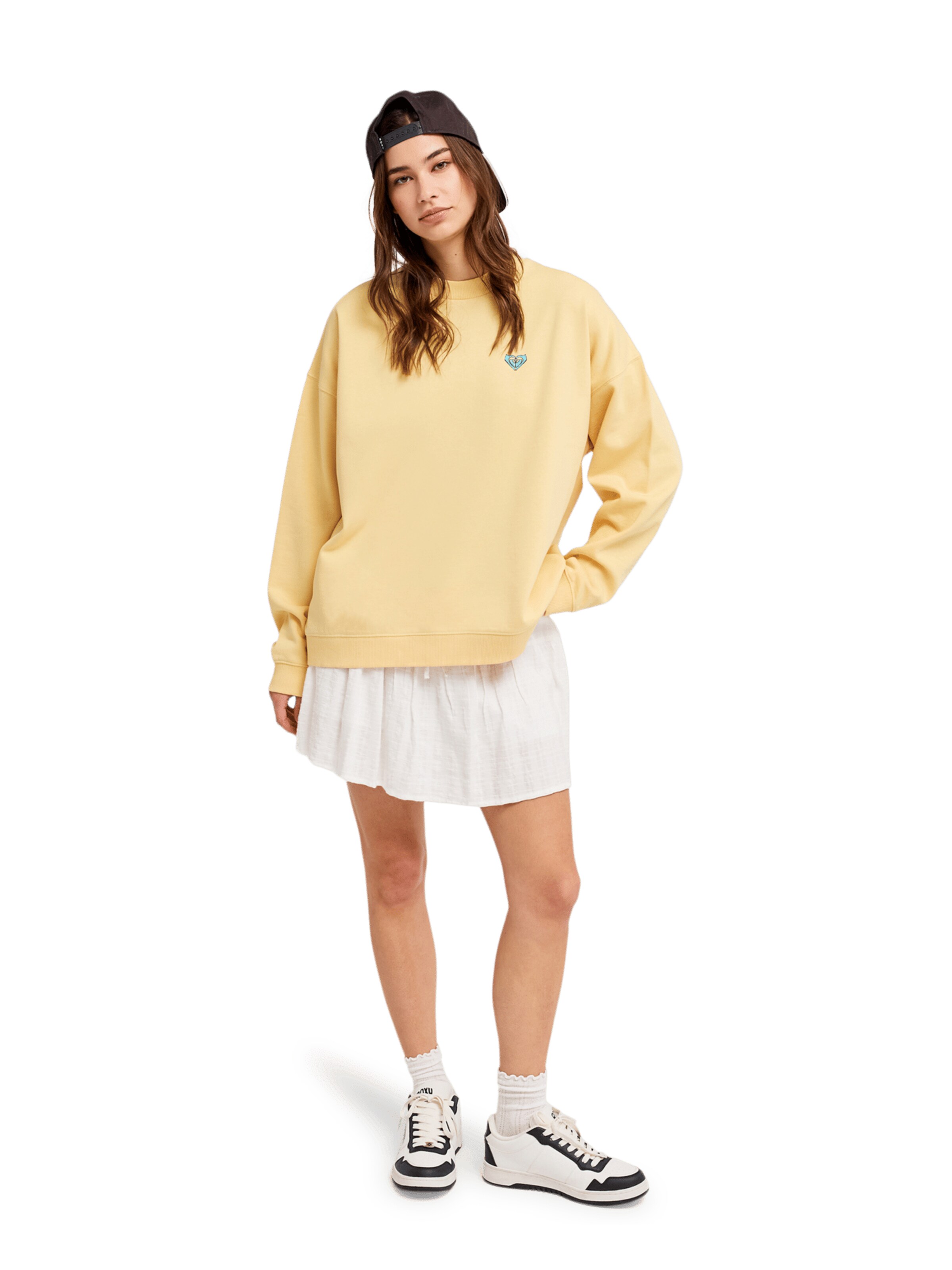 ROXY Sweatshirt 'Lineup' in Yellow