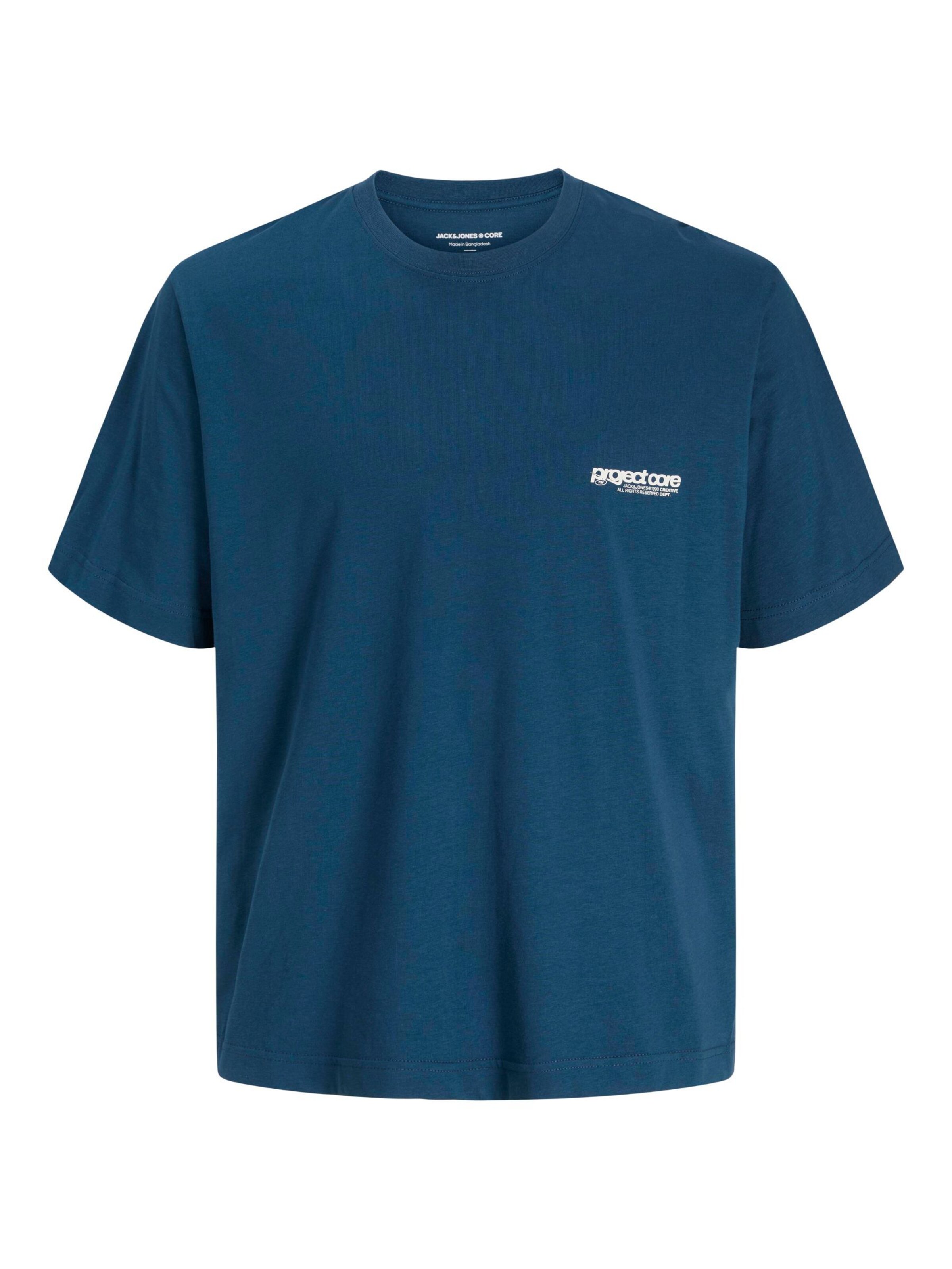 T-Shirt 'Union Back' Jack & Jones Junior en bleu : devant