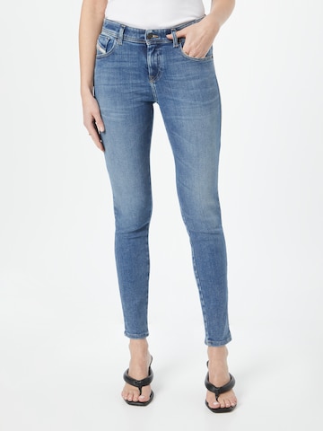 DIESEL Slimfit Jeans 'SLANDY' in Blauw: voorkant