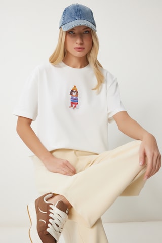 Maglietta di Happiness İstanbul in bianco