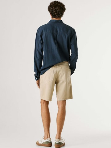 Pepe Jeans Loosefit Shorts 'Helix' in Beige