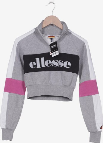 ELLESSE Sweatshirt & Zip-Up Hoodie in XXS in Grey: front