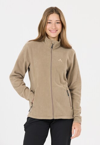Whistler Athletic fleece jacket 'Cocoon' in Beige: front