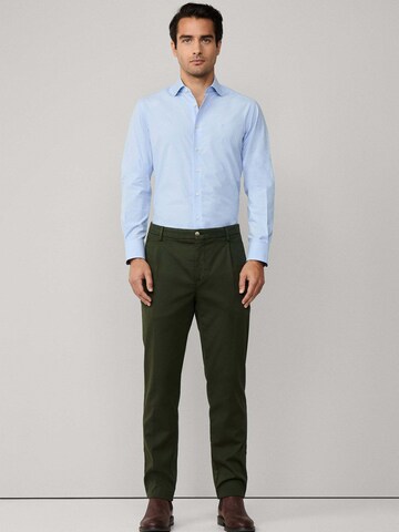 Hackett London Regular fit Zakelijk overhemd 'Puppytooth' in Blauw