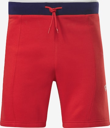 Reebok Sport Normalny krój Spodnie sportowe w kolorze czerwony: przód