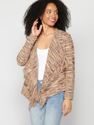 Cardigan KOROSHI en mélange de couleurs