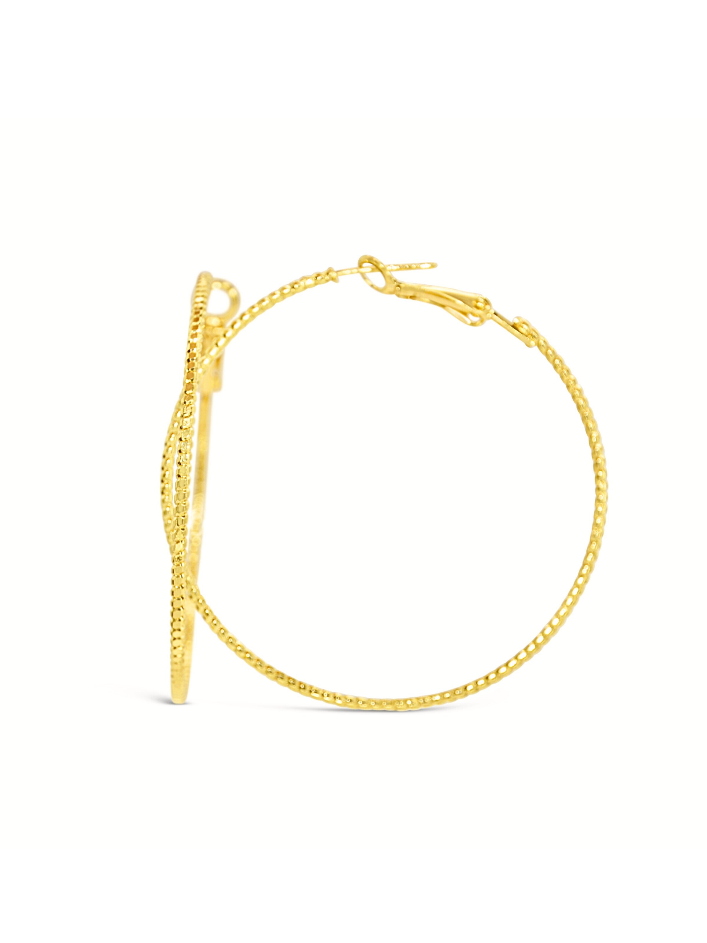 ARS-ARGENTI Ohrringe 'SEOUL GLOW HOOPS - gold'‌‌‌‌‌‌‌‌‌ in Gold: Vorderseite