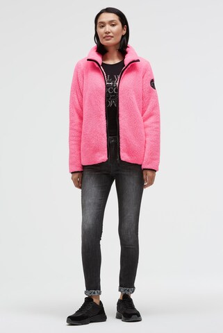 Soccx Fleece Jacket in Pink