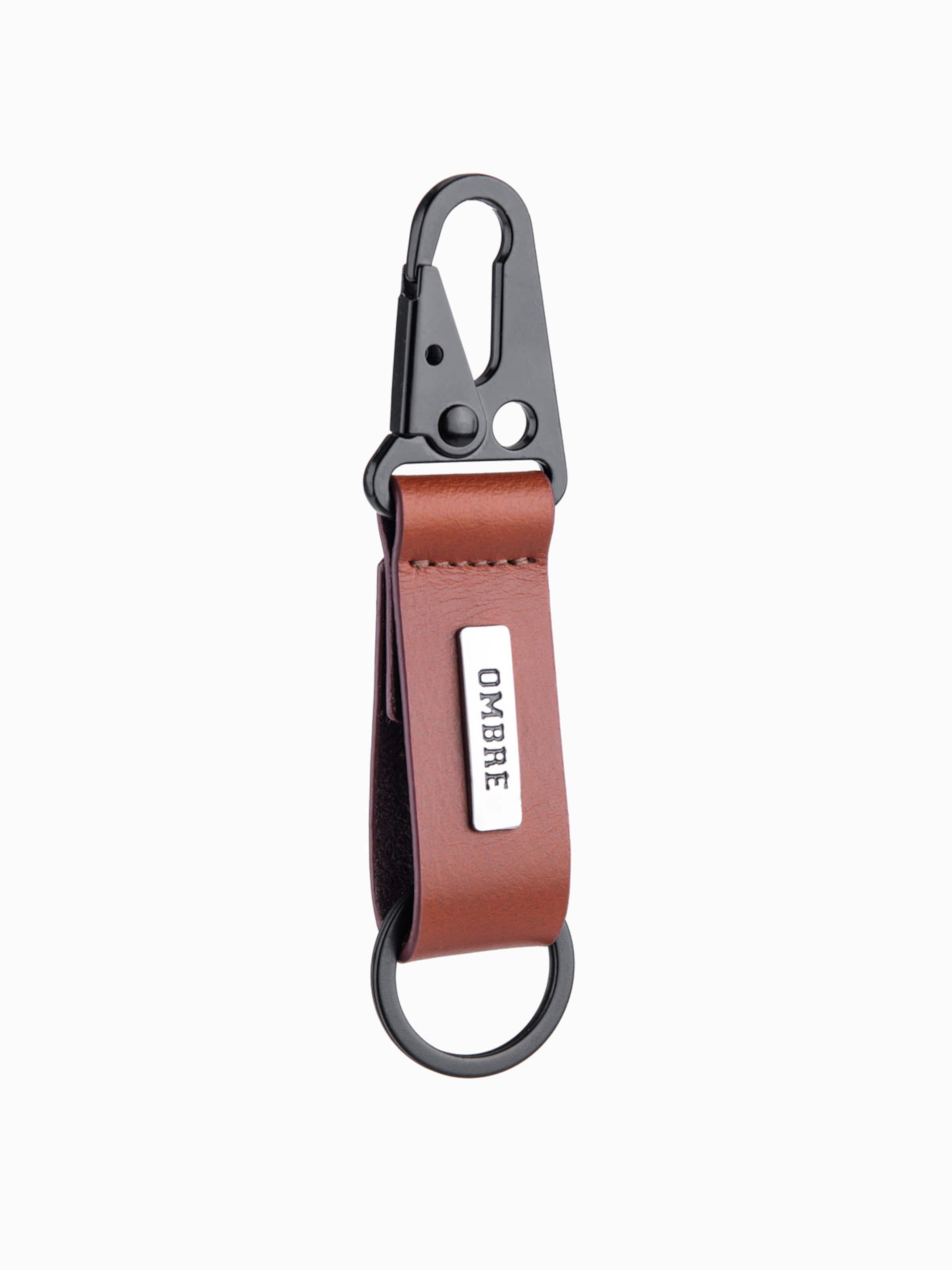 Ombre Key ring in Brown: front
