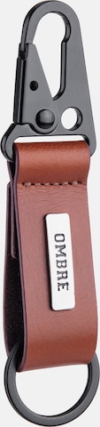 Ombre Key ring in Brown: front