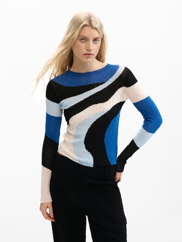 Desigual Pulover | modra barva: sprednja stran