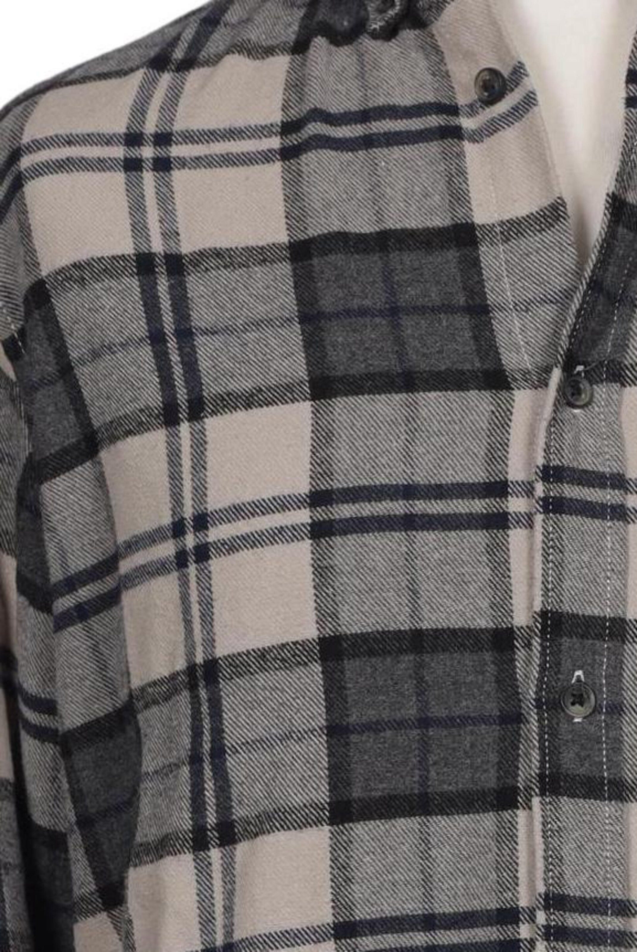 JACK & JONES Button Up Shirt in L in Grey