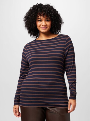 ONLY Carmakoma Shirt 'WILMA' in Blau: Vorderseite