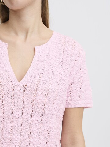 ICHI - Camiseta ' IHDOTTIES ' en rosa