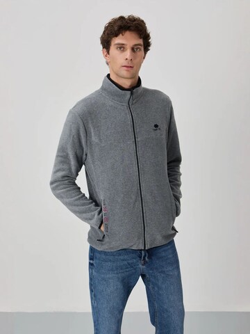 Giacca di pile di Tommy Life in grigio
