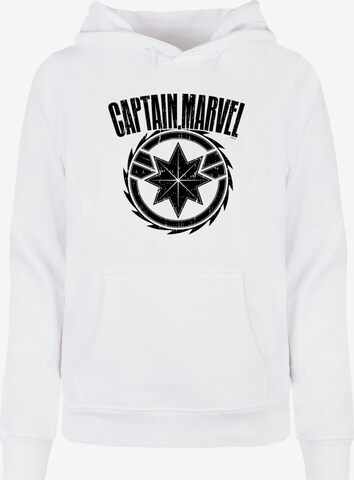 Sweat-shirt 'Captain Marvel - Blade' ABSOLUTE CULT en blanc : devant