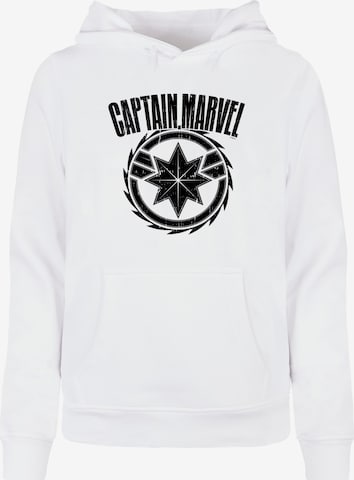 ABSOLUTE CULT Sweatshirt 'Captain Marvel - Blade' in Weiß: predná strana