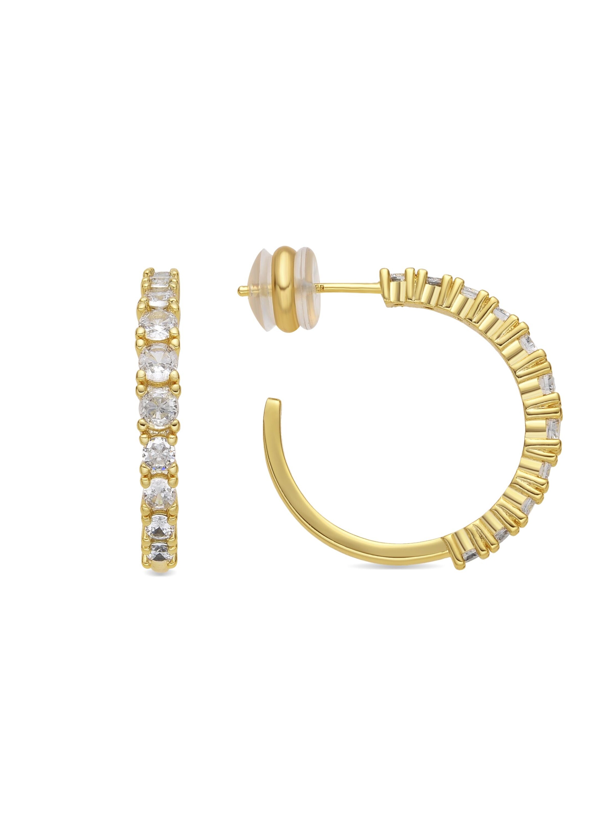 Luxenter Earrings 'Remil' in Gold: front