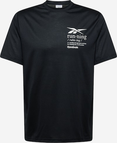 Tricou funcțional Reebok pe negru / alb, Vizualizare produs