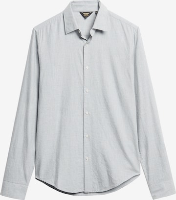 Superdry Regular fit Button Up Shirt in Blue: front