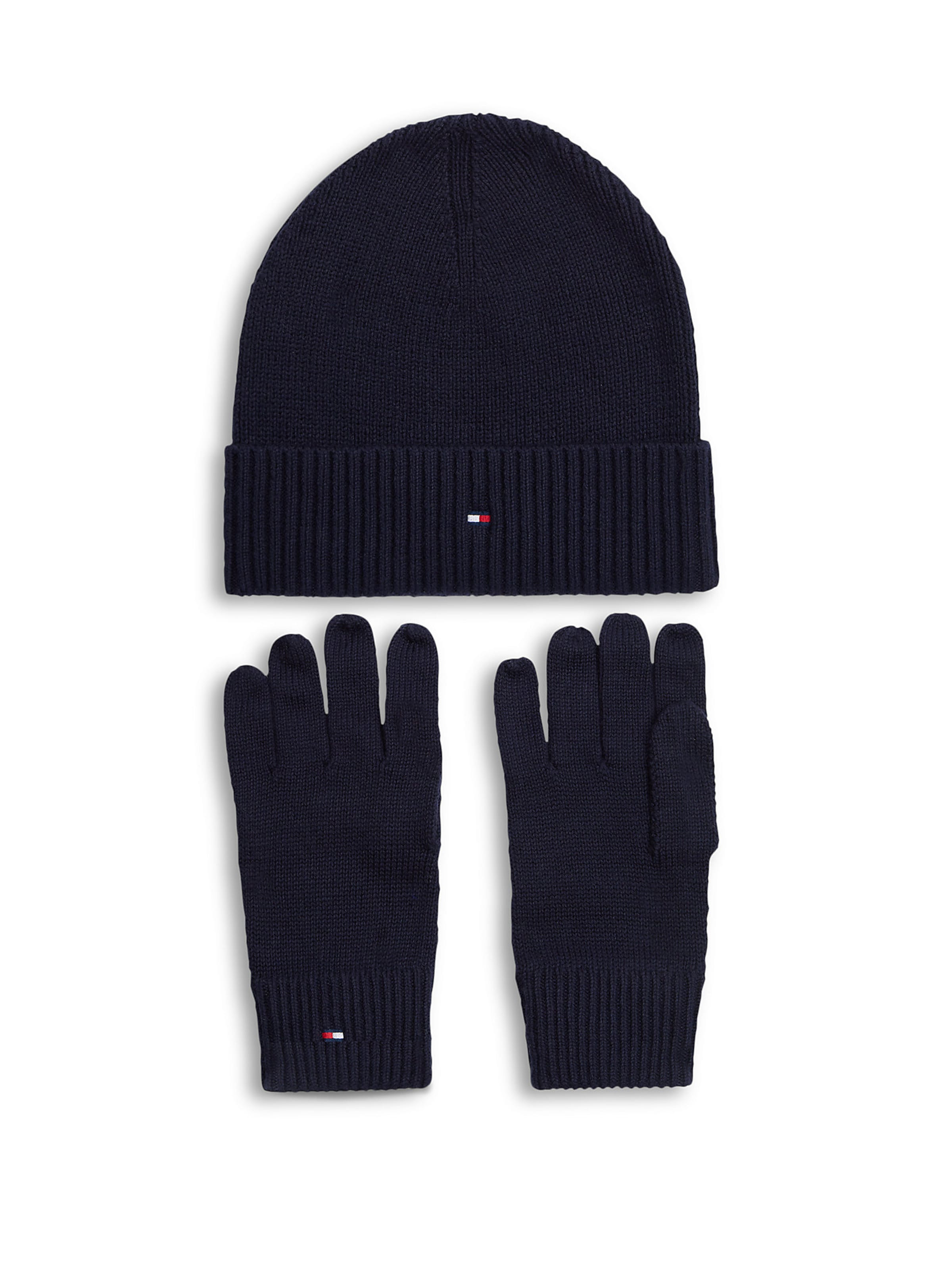 mėlyna TOMMY HILFIGER Megzta kepurė: priekis