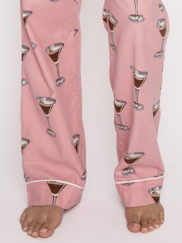 PJ Salvage Pyjamahose ' Flanell ' in Pink