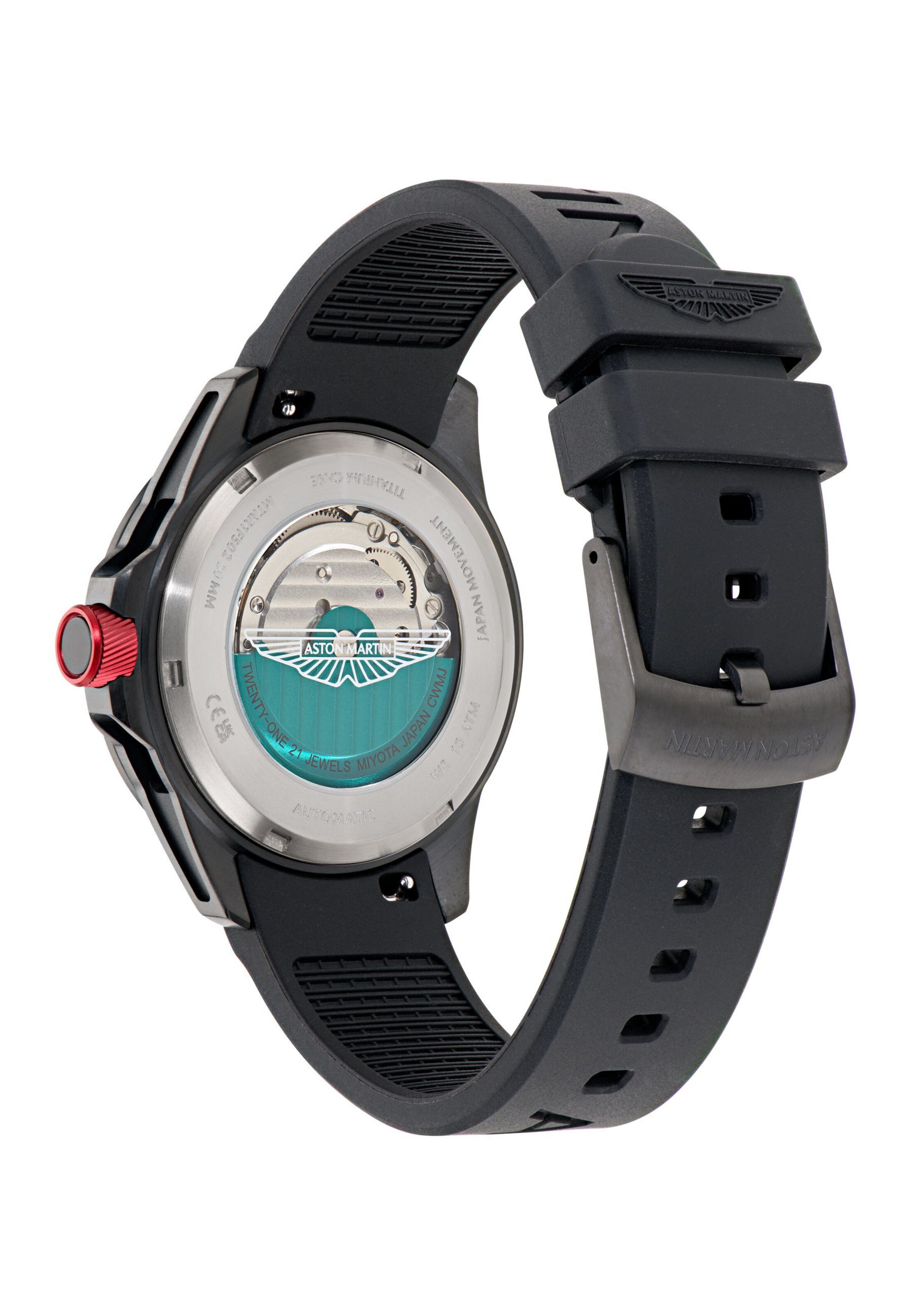 Aston Martin Analog watch 'RIM' in Black