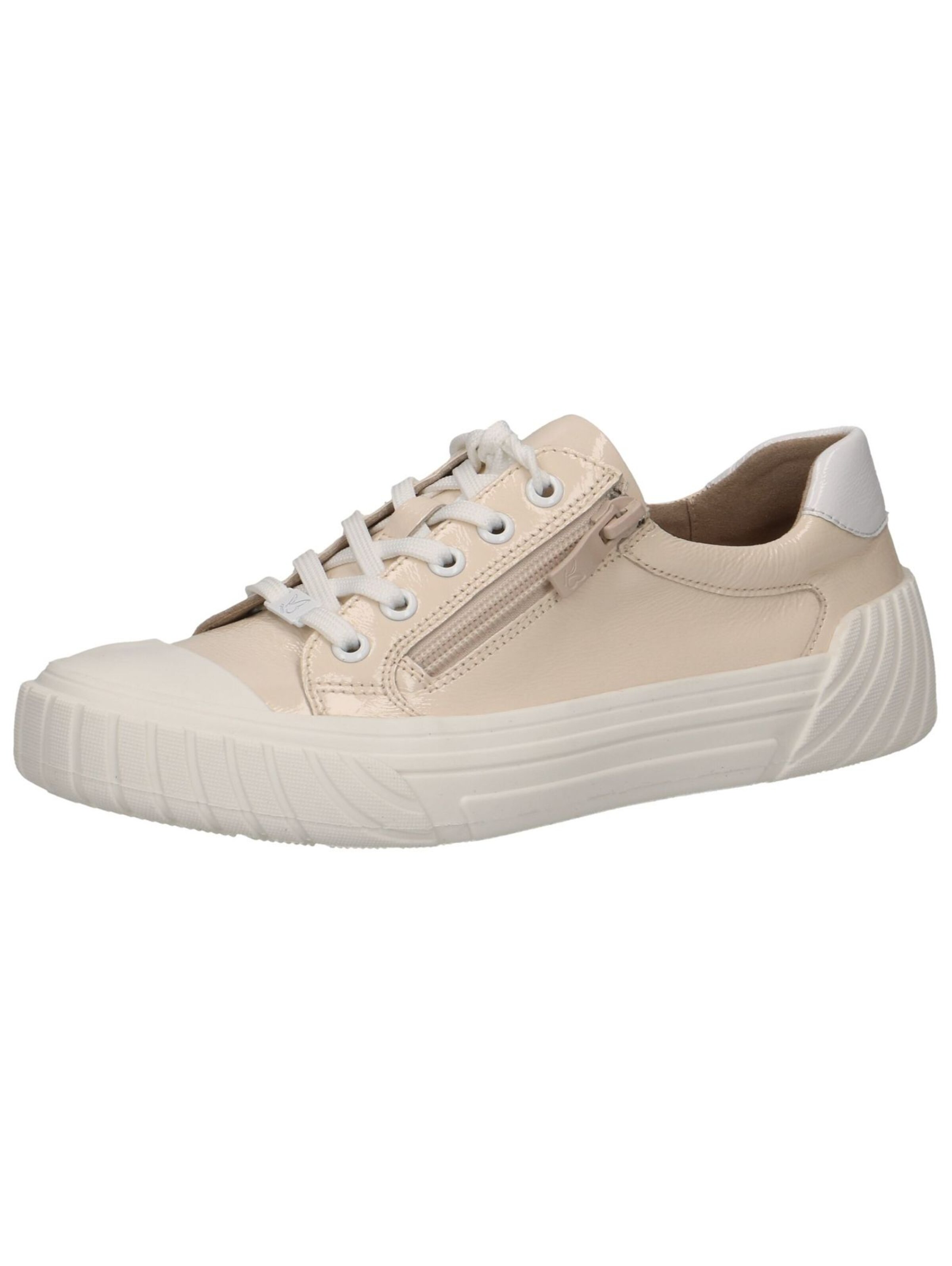 CAPRICE Sneakers laag in Beige: voorkant