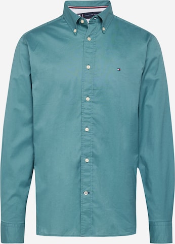 Camicia di TOMMY HILFIGER in verde: frontale