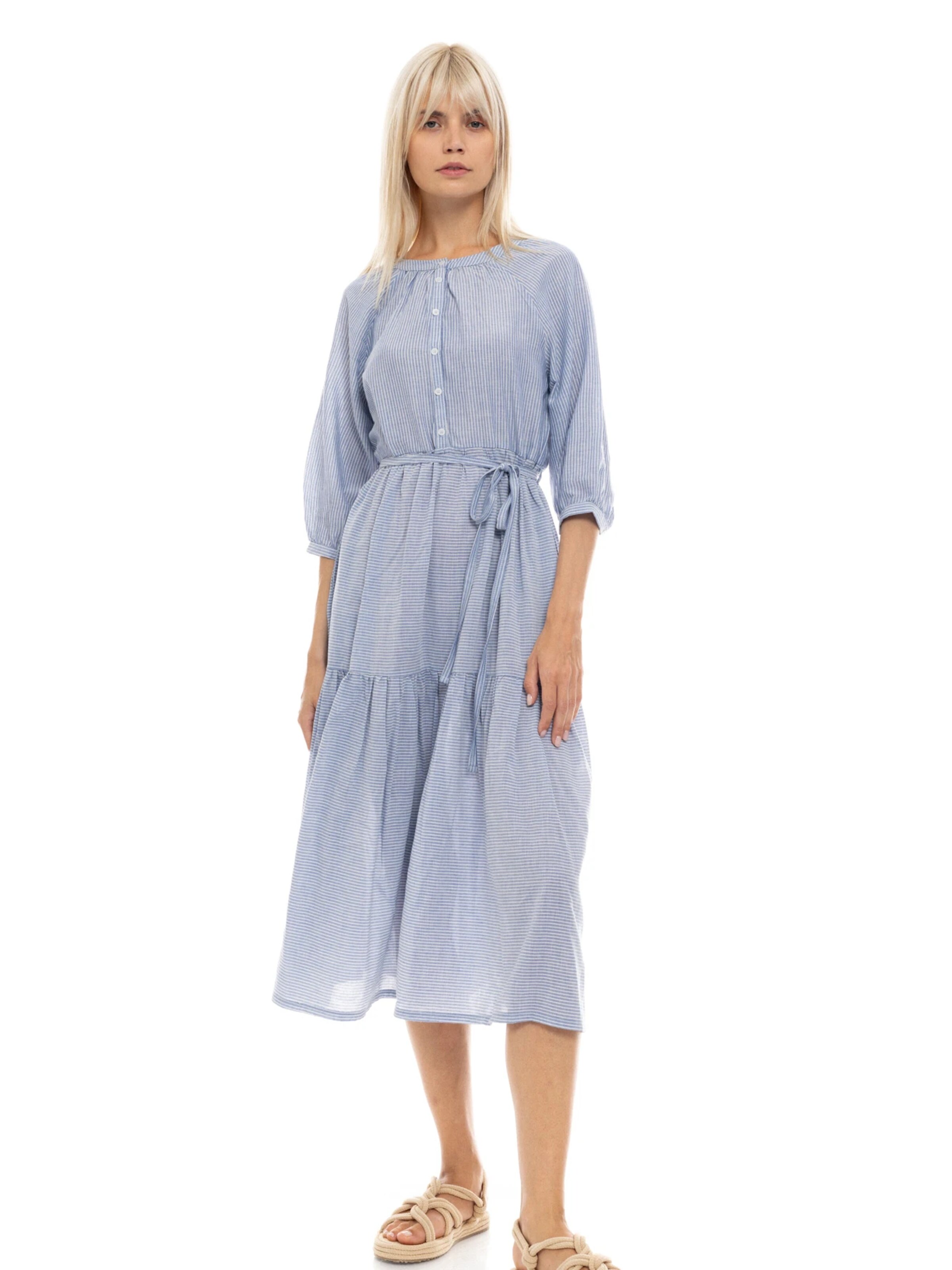 Abito estivo 'BEACHWEAR BLUE STRIPE LONG' in 36 Pink Label di colore blu, Visualizzazione prodotti