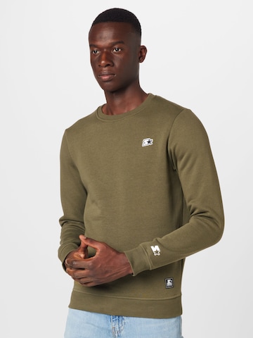 Starter Black Label Sweatshirt 'Essential' i grön: framsida