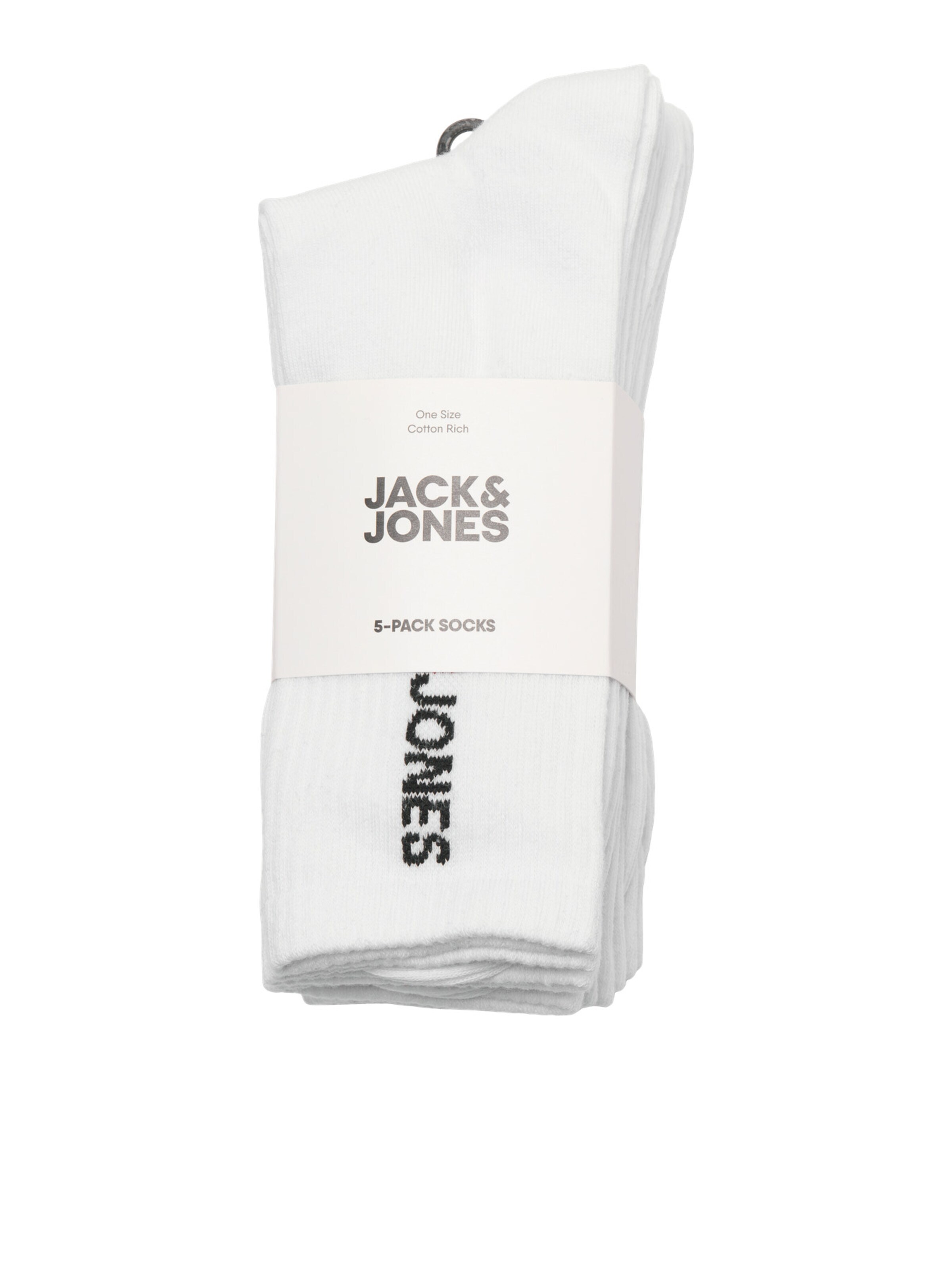 Chaussettes de sport JACK & JONES en blanc