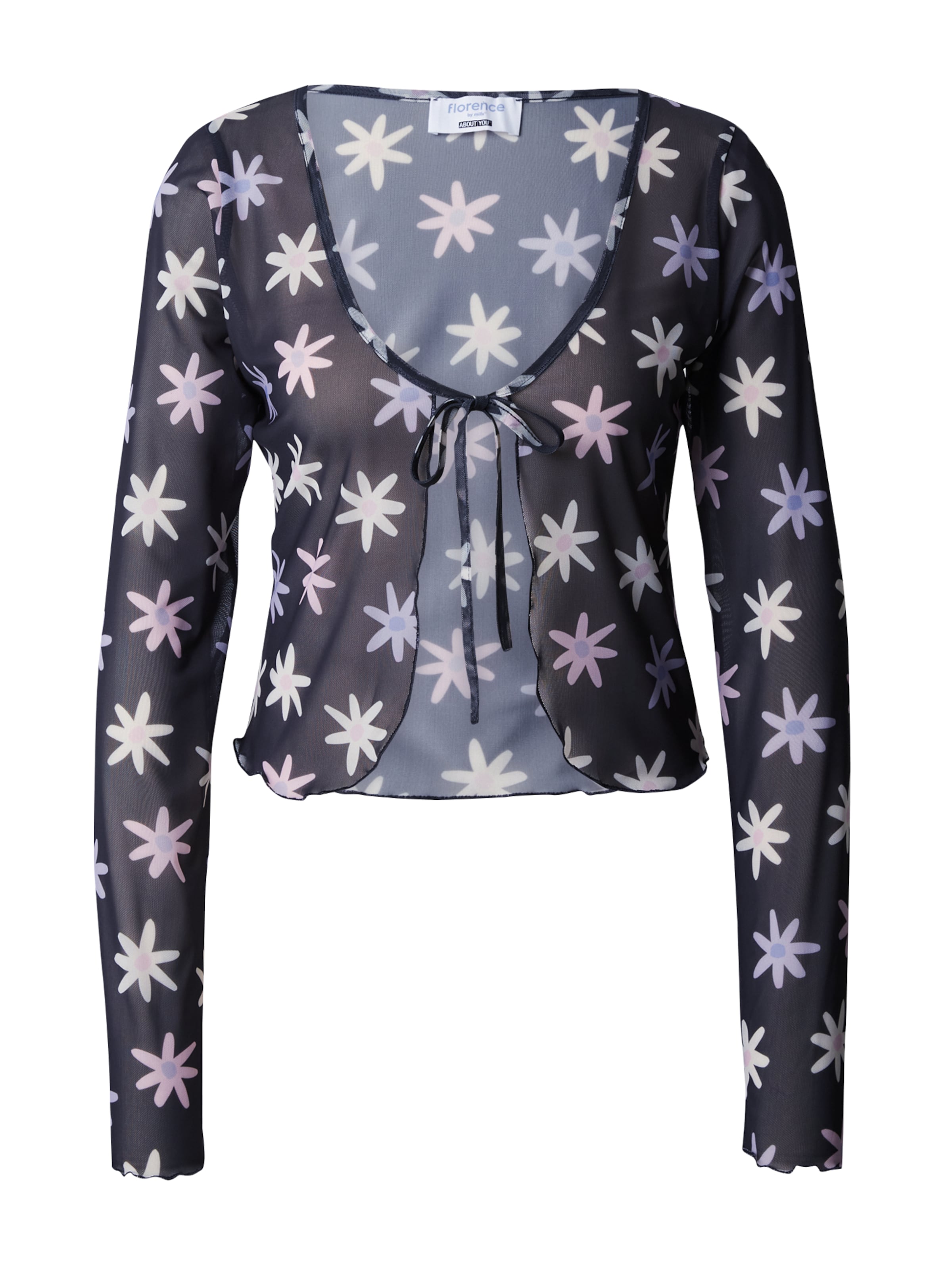 florence by mills exclusive for ABOUT YOU Blusa 'Altralism' en azul claro / rosa pastel / negro / blanco, Vista del producto