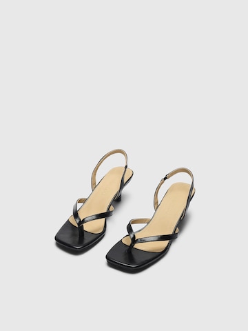 SELECTED T-Bar Sandals 'SLFELLA' in Black