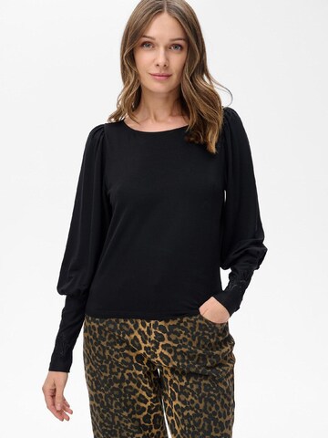 Blue Shadow Blouse in Black: front