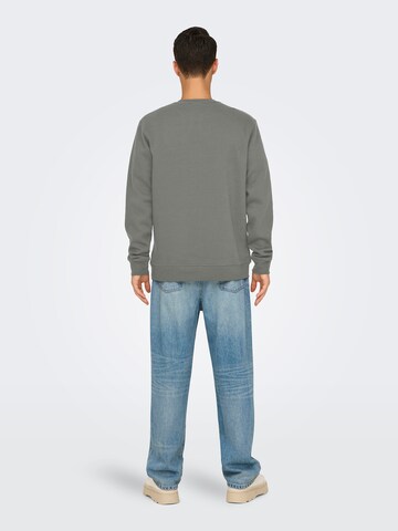 Only & Sons Sweatshirt 'ONSDAWSON' in Grijs