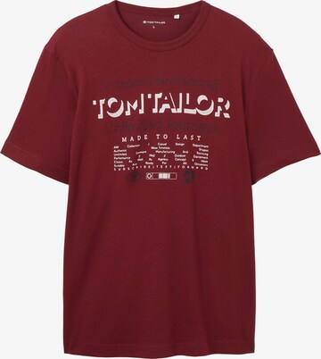 TOM TAILOR Shirt in Red: front