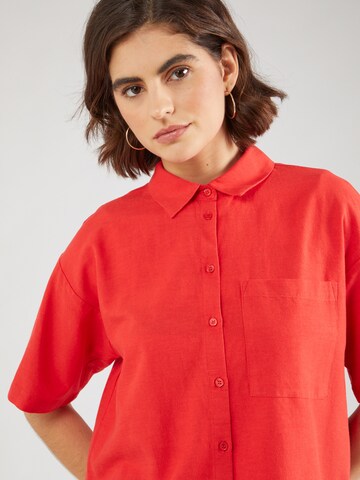 PIECES Bluse 'PCMILANO' in Rot