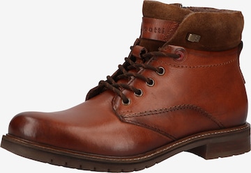 bugatti Lace-Up Boots in Brown: front