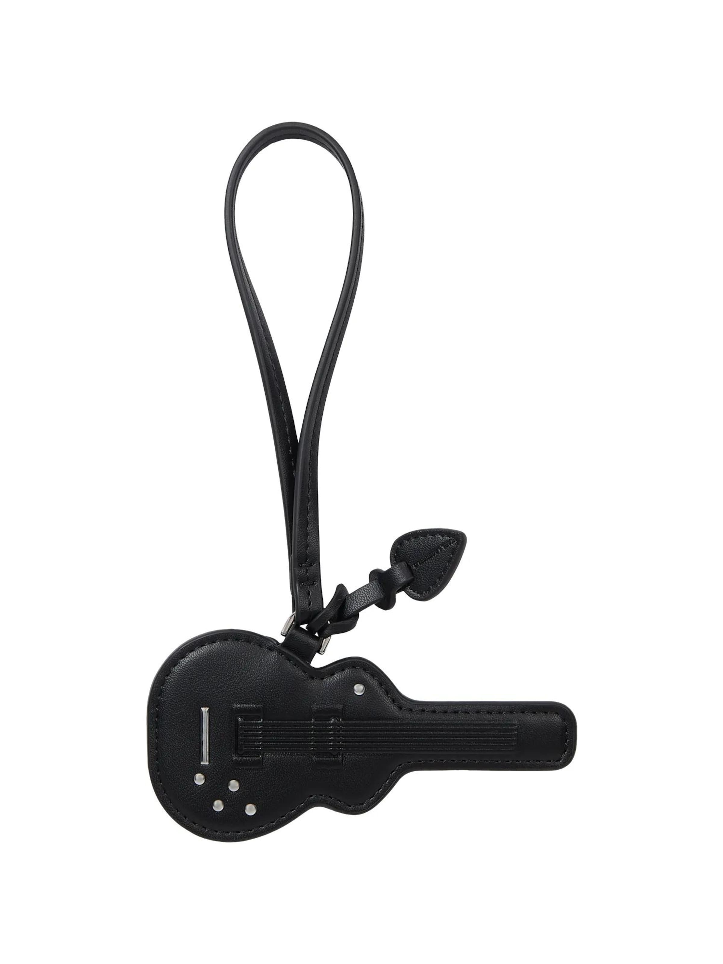 Porte-clés 'Ikon Guitar' Karl Lagerfeld en noir : devant