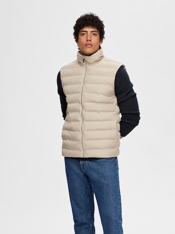 Gilet 'BARRY' di SELECTED HOMME in beige: frontale