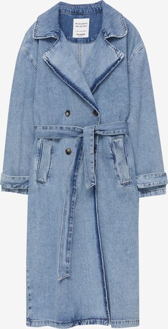 Pull&Bear Between-seasons coat in Blue: front